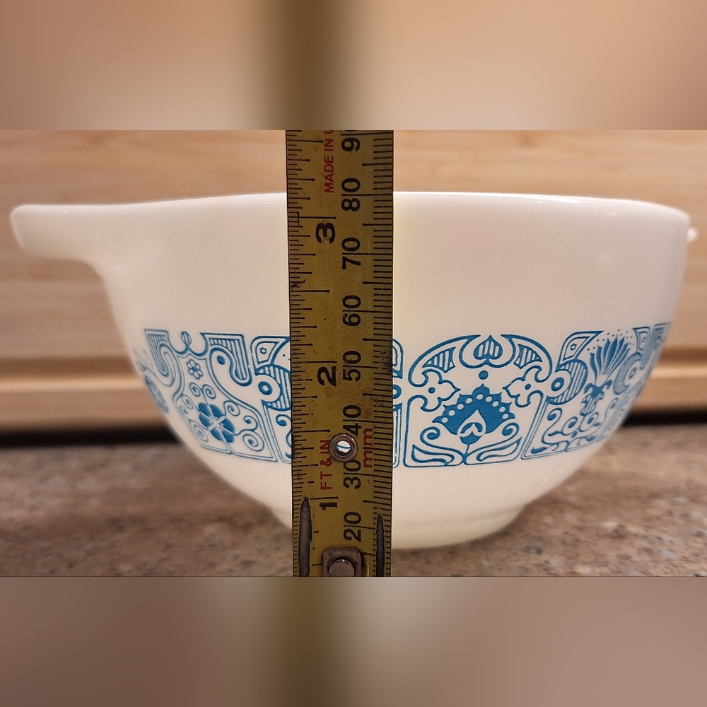 Vintage Pyrex Horizon Blue Cinderalla Mixing Bowl - Picture 4 of 9